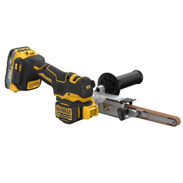 DCM200E1 20-Volt MAX XR Lithium-Ion 18 in. Cordless Bandfile Kit with 1.7 Ah Battery, Charger and (2) 80 Grit Belts - Image 6