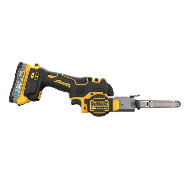DCM200E1 20-Volt MAX XR Lithium-Ion 18 in. Cordless Bandfile Kit with 1.7 Ah Battery, Charger and (2) 80 Grit Belts - Image 4