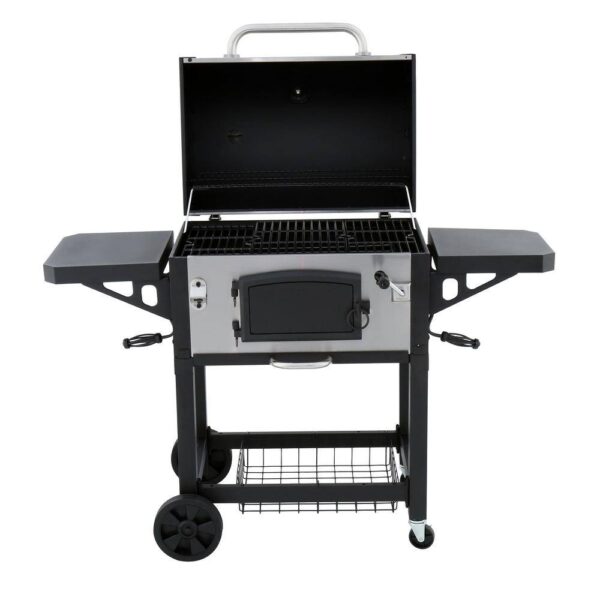DGN486SNC-D Heavy-Duty Large Charcoal Grill in Black and Stainless Steel - Image 4