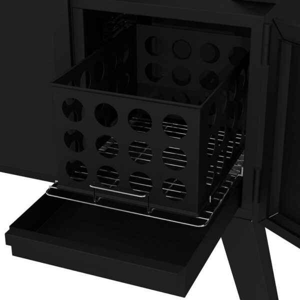 DGO1890BDC-D Vertical Wide Body Offset Charcoal Smoker - Image 9