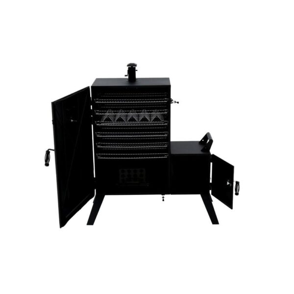 DGO1890BDC-D Vertical Wide Body Offset Charcoal Smoker - Image 6