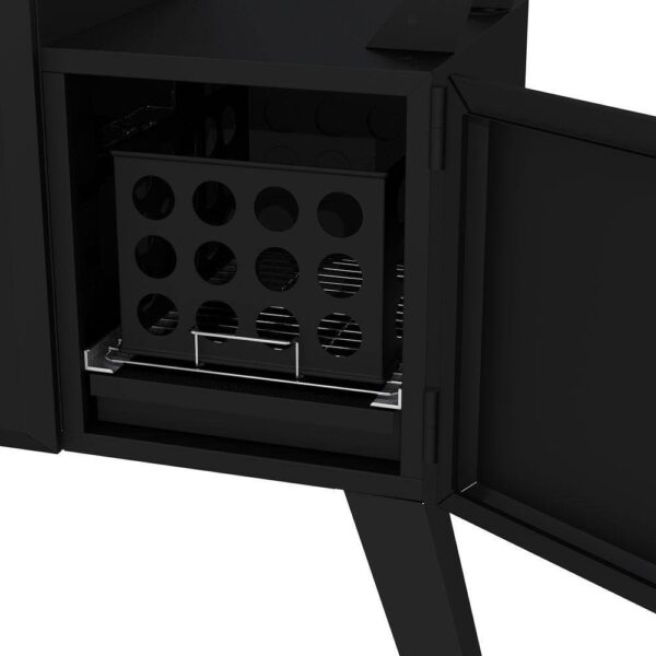 DGO1890BDC-D Vertical Wide Body Offset Charcoal Smoker - Image 7