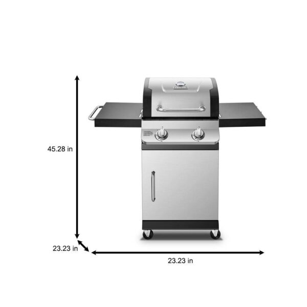 DGP321SNP-D Premier 2-Burner Propane Gas Grill in Stainless Steel with Built-In Thermometer - Image 3