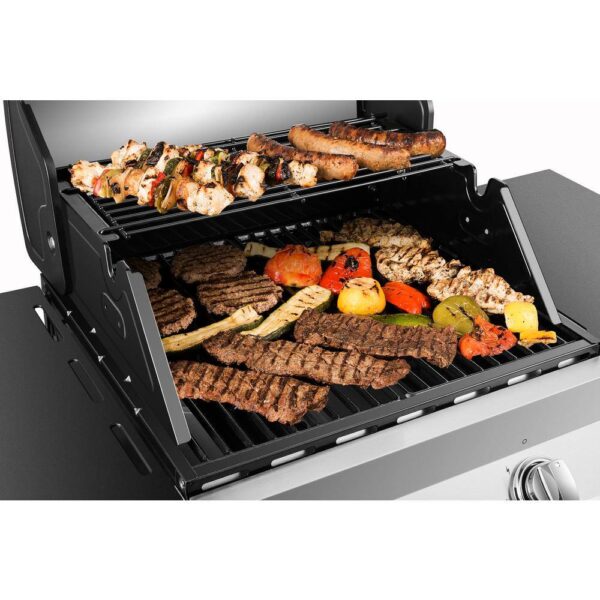 DGP321SNP-D Premier 2-Burner Propane Gas Grill in Stainless Steel with Built-In Thermometer - Image 2