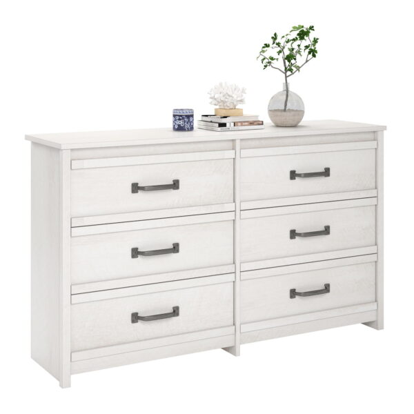 Gardens Rustic Ranch 6 Drawer Dresser, Ivory Oak - Image 6