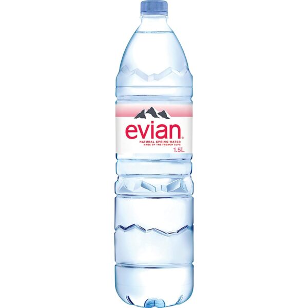 evian Natural Spring Water, Naturally Filtered Spring Water, Individual Bulk-Size Water Bottles, 50.72 Fl Oz (Pack of 12) - Image 3