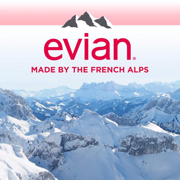 evian Natural Spring Water, Naturally Filtered Spring Water, Individual Bulk-Size Water Bottles, 50.72 Fl Oz (Pack of 12) - Image 9