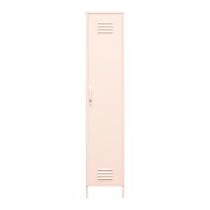 Shadwick 1 Door Tall Single Metal Locker Style Storage Cabinet, Pink