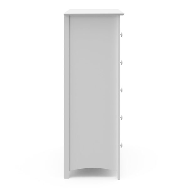 Kenton 5 Drawer Modern Vertical Dresser White - Image 6