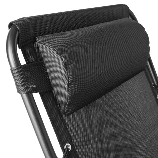 Zero-Gravity Steel Porch Swing, Black - Image 3