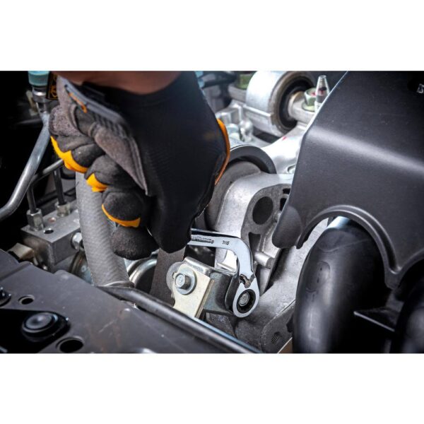85399 72-Tooth 12 Point SAE Reversible S-Shape Double Box Ratcheting Wrench Set (4-Piece) - Image 2