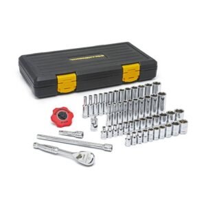 80300P 120XP 1/4 in. Drive 6-Point Standard   Deep SAE/Metric Ratchet and Socket Mechanics Tool Set (51-Piece)