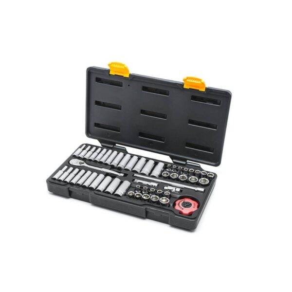 80300P 120XP 1/4 in. Drive 6-Point Standard   Deep SAE/Metric Ratchet and Socket Mechanics Tool Set (51-Piece) - Image 3