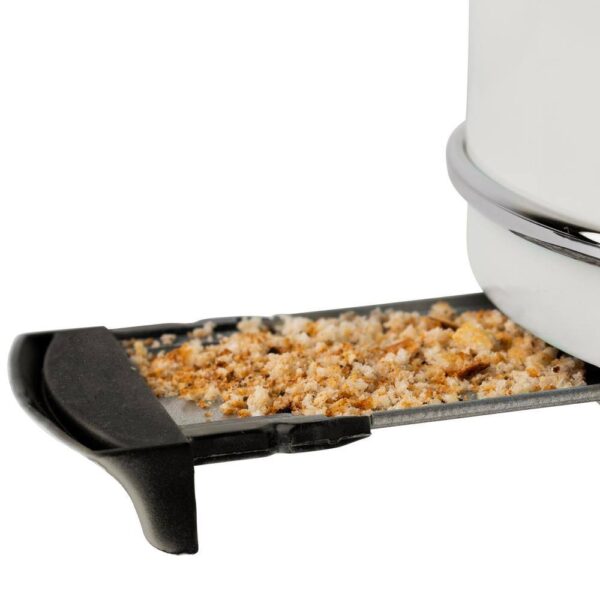 HADEN 75018 Heritage 900-Watt 2-Slice Wide Slot Ivory White Retro Toaster - Image 3