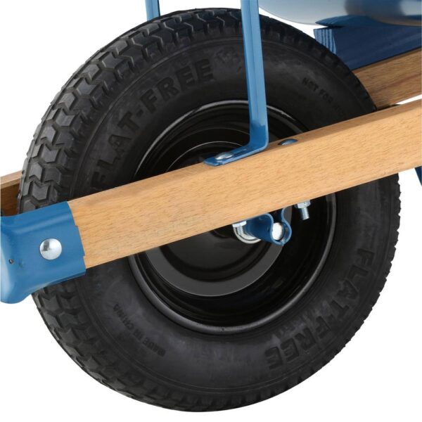 Jackson M6FFKB 6 cu. ft. Heavy Gauge Seamless Steel Wheelbarrow with Hardwood Handles - Image 5