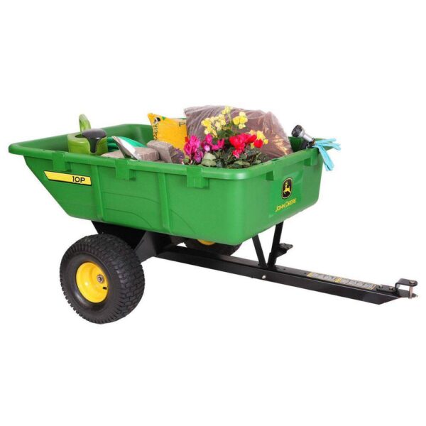 PCT-100JDC 650 lb. 10 cu. ft. Tow-Behind Poly Utility Cart - Image 4