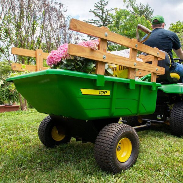 PCT-100JDC 650 lb. 10 cu. ft. Tow-Behind Poly Utility Cart - Image 8