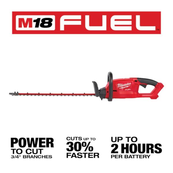 2726-20-48-11-1880 M18  24 in. 18-Volt Lithium-Ion Brushless Cordless Hedge Trimmer with 8.0 Ah High Output Battery - Image 2