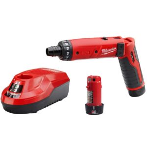 2101-22-48-32-5151 M4 4V Lithium-Ion Cordless 1/4 in. Hex Screwdriver 2-Battery Kit plus  Impact Screw Driver Bit Set (70-Piece)
