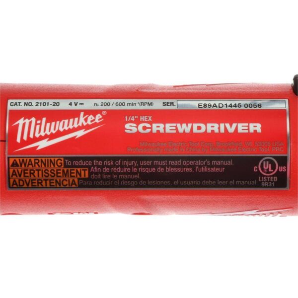2101-22-48-32-5151 M4 4V Lithium-Ion Cordless 1/4 in. Hex Screwdriver 2-Battery Kit plus  Impact Screw Driver Bit Set (70-Piece) - Image 6