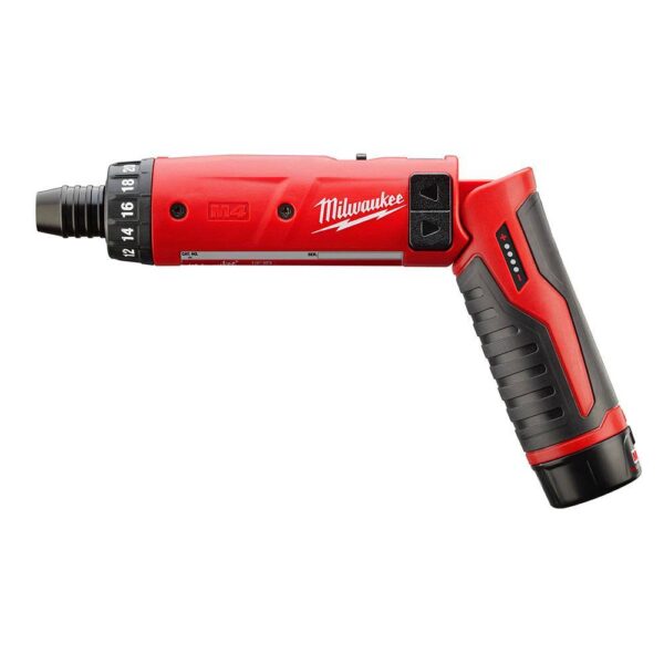 2101-22-48-32-5151 M4 4V Lithium-Ion Cordless 1/4 in. Hex Screwdriver 2-Battery Kit plus  Impact Screw Driver Bit Set (70-Piece) - Image 9
