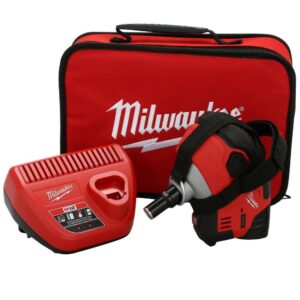 2458-21 M12 12-Volt Lithium-Ion Cordless Palm Nailer Kit with One 1.5Ah Battery, Charger and Tool Bag