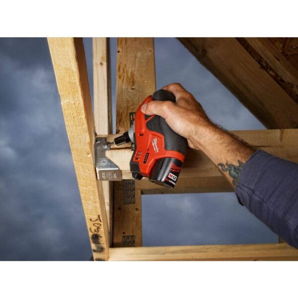 2458-21 M12 12-Volt Lithium-Ion Cordless Palm Nailer Kit with One 1.5Ah Battery, Charger and Tool Bag - Image 6