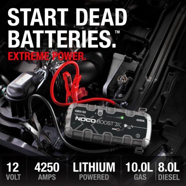 NOCO GBX155 Boost X 12-Volt 4250 Amp Lithium Jump Starter - Image 2