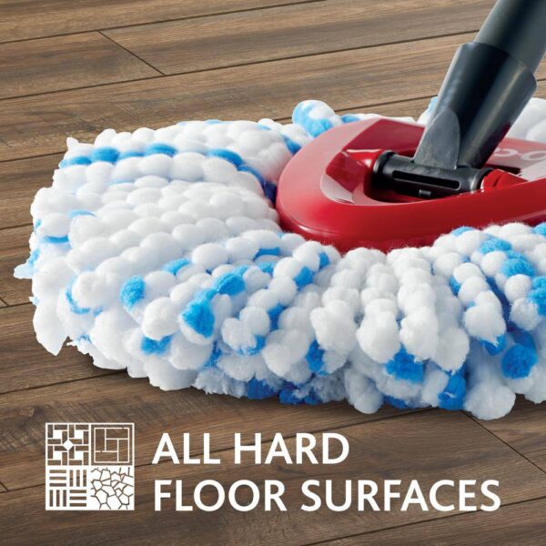 O-Cedar 174221 Easy Wring Rinse Clean Deep Clean Microfiber Spin Mop and Bucket System - Image 7