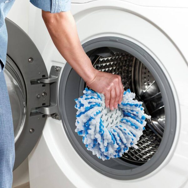 O-Cedar 174221 Easy Wring Rinse Clean Deep Clean Microfiber Spin Mop and Bucket System - Image 4