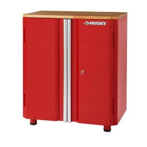 G2802BR-US Ready-to-Assemble 24-Gauge Steel 2-Door Garage Base Cabinet in Red (28 in. W x 32 in. H x 18 in. D)