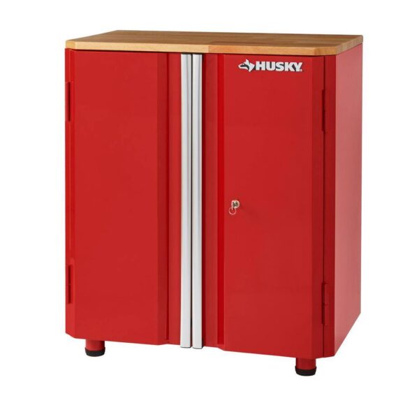 G2802BR-US Ready-to-Assemble 24-Gauge Steel 2-Door Garage Base Cabinet in Red (28 in. W x 32 in. H x 18 in. D)