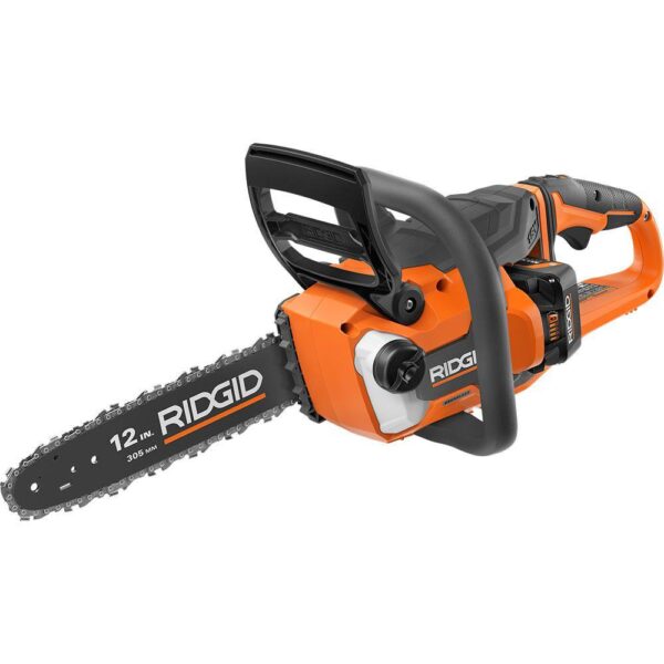 R01101K 18V Brushless 12 in. Electric Battery Chainsaw with 6.0 Ah MAX Output Battery and Charger - Image 9