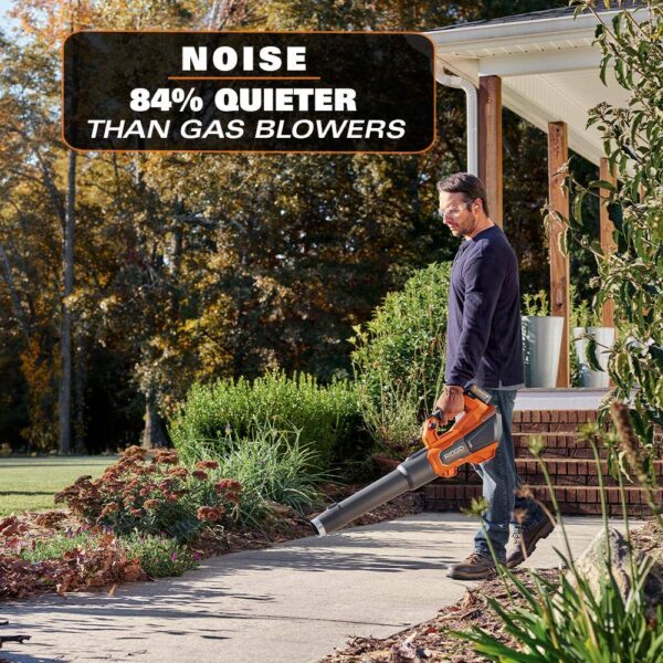 R01601K 18V Brushless 130 MPH 510 CFM Cordless Battery Leaf Blower with 6.0 Ah MAX Output Battery and Charger - Image 5