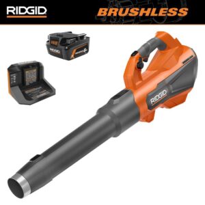 R01601K 18V Brushless 130 MPH 510 CFM Cordless Battery Leaf Blower with 6.0 Ah MAX Output Battery and Charger