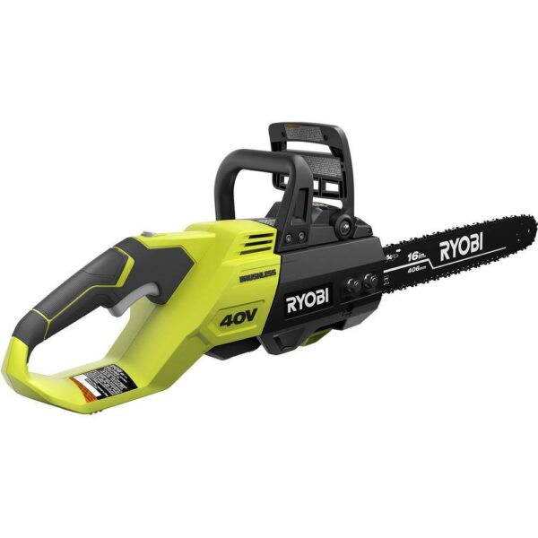 RY40550-PS 40V HP Brushless 16 in. Battery Chainsaw and 10 in. Battery Pole Saw with 4.0 Ah Battery and Charger - Image 9