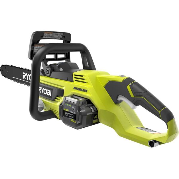 RY40550-PS 40V HP Brushless 16 in. Battery Chainsaw and 10 in. Battery Pole Saw with 4.0 Ah Battery and Charger - Image 12