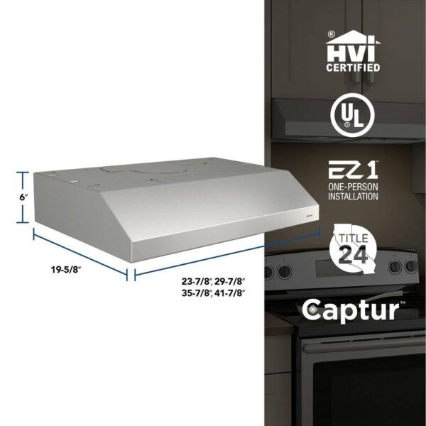 BCSD142SS  BCSD 42 in. 300 Max Blower CFM Convertible Under-Cabinet Range Hood with Easy Install System in Stainless Steel - Image 6