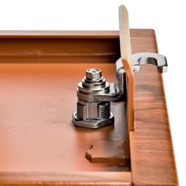 7520 Mail Manager Locking Post-Mount Mailbox with High Security Reinforced Patented Locking System, Cream White-Wood Grain - Image 4