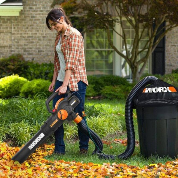 WG524 70 MPH 620 CFM 12 Amp Electric Leaf Blower Mulcher and Vacuum - Image 3
