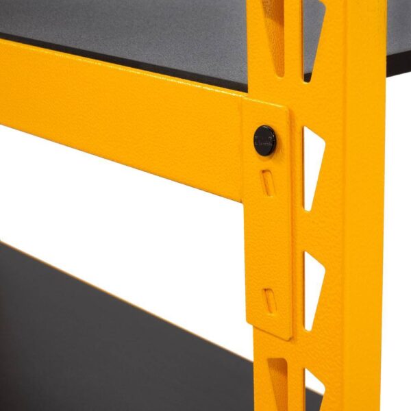 DXST4500 Yellow 3-Tier Steel Garage Storage Shelving Unit (50 in. W x 48 in. H x 18 in. D) - Image 5